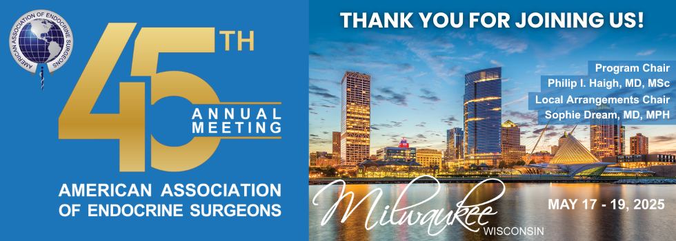 Thank you for joining us in Milwaukee for the 2025 AAES Annual Meeting